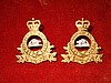 RCAPC QC Officer's SG Collar Badge Pair